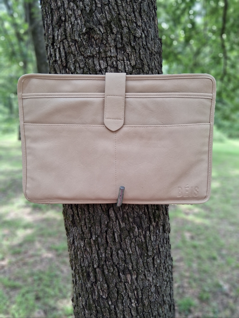 BEIS Beige Laptop Sleeve with Front Pocket